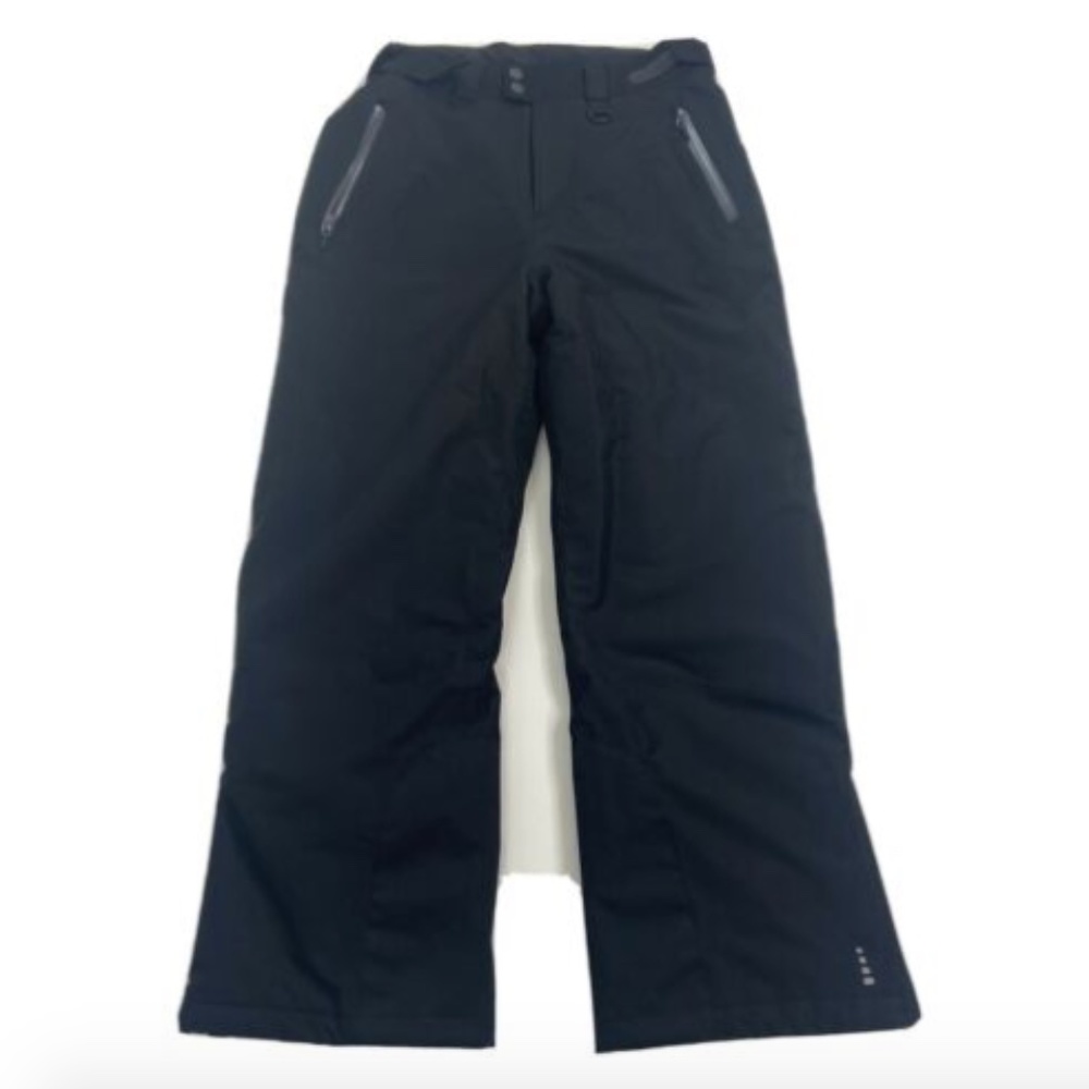 Lands End Mens Snow Ski Black Pants Sz M 32 34